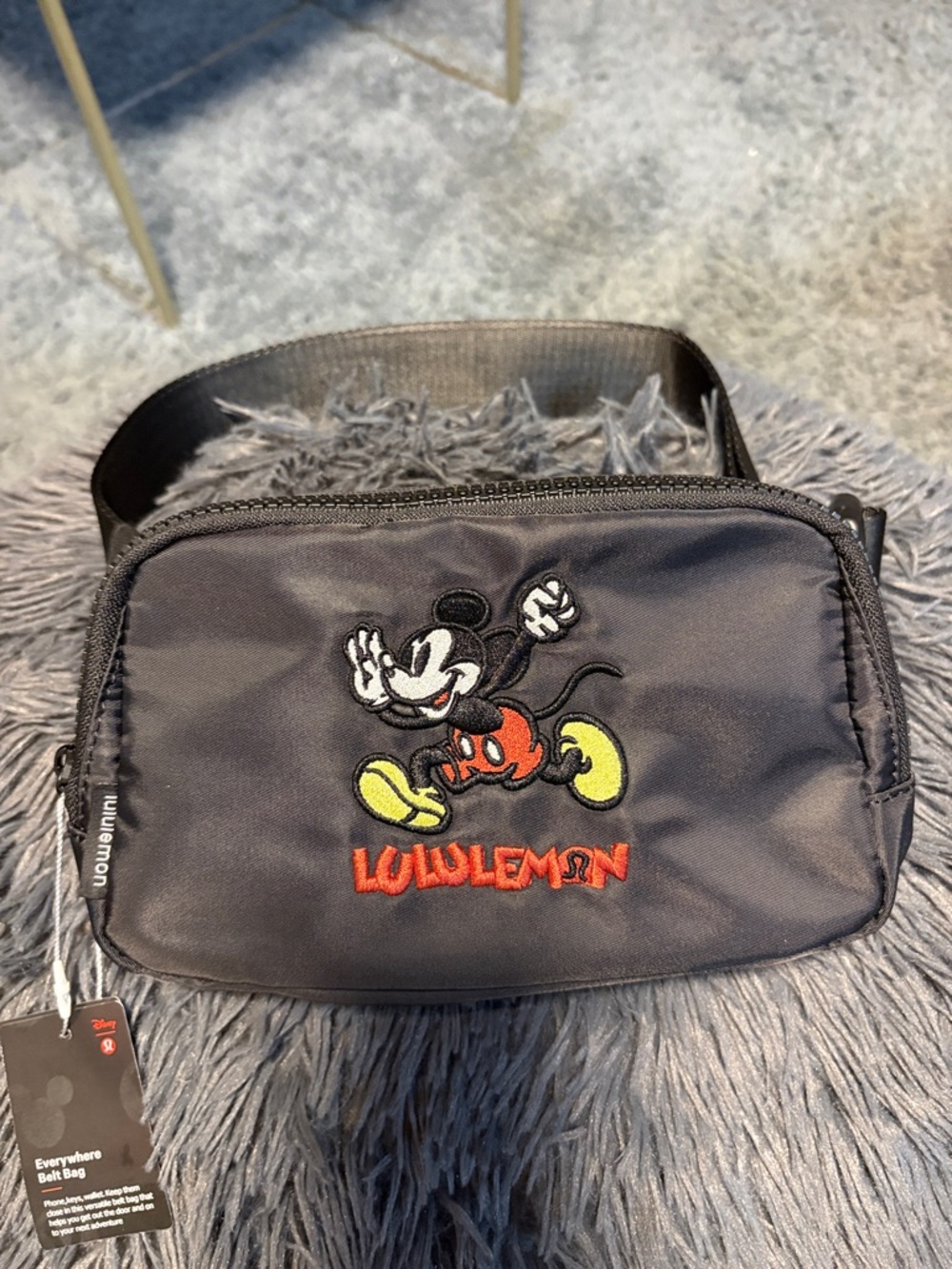 lululemon athletica Black Belt Bag with Embroidered Mickey🖤 - Picture 8 of 15